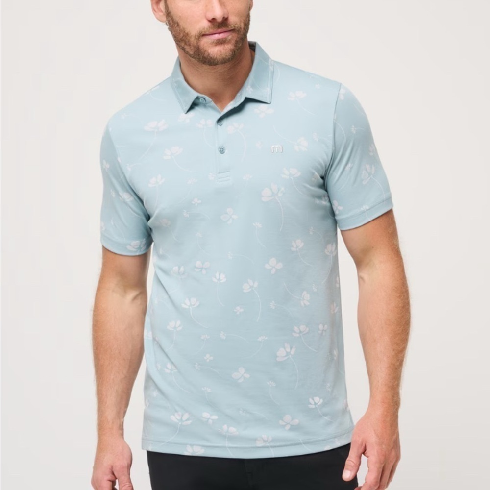 TRAVIS MATHEW MENS GOOD TIME FEELING POLO SIZE LARGE